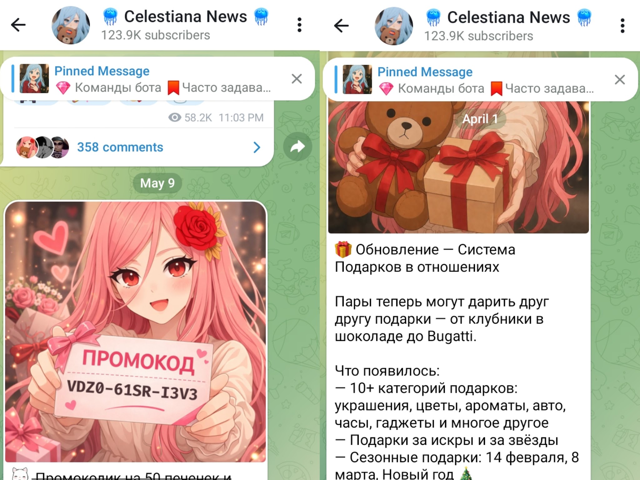 команды celestiana бот в тг команды celestiana бот в тг