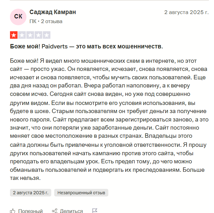 обзор paidverts обзор paidverts