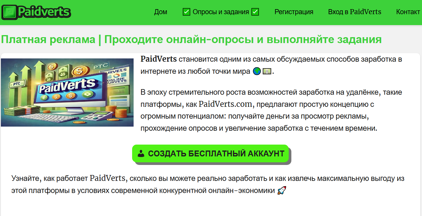 обзор paidverts обзор paidverts