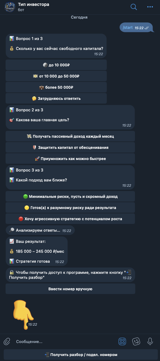 тип инвестора телеграм канал тип инвестора телеграм канал