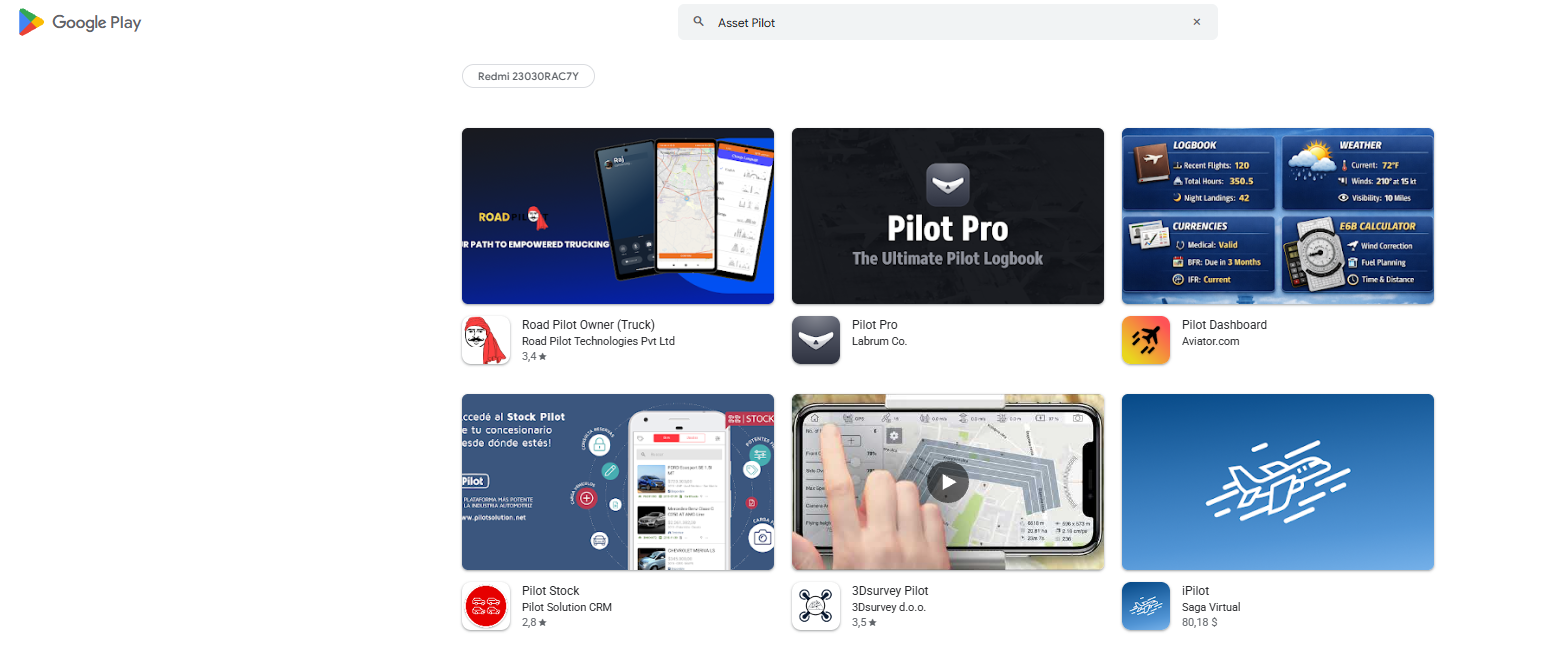 asset pilot asset pilot