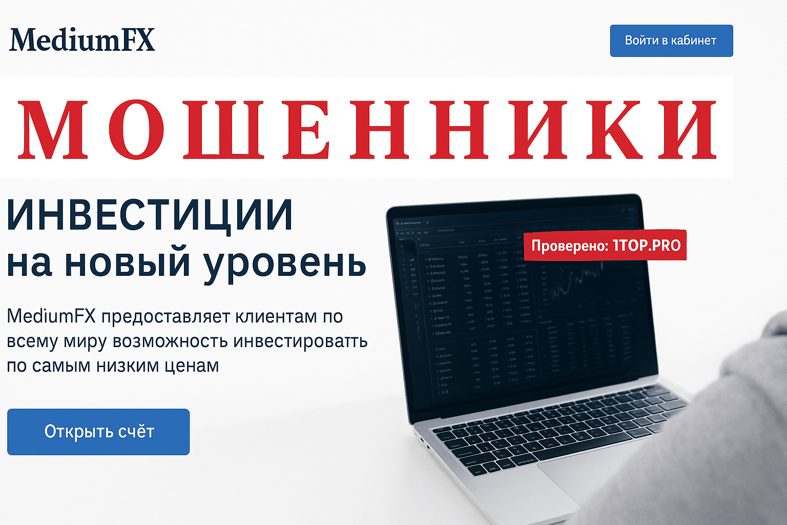 Mediumfx Мошенники Отзывы Снять Деньги - 1top.pro - Список Брокеров Мошенников