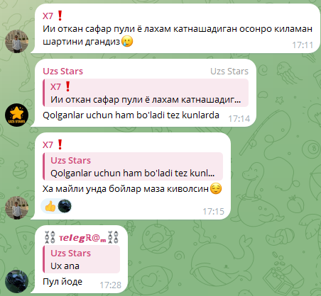 UZSSTARS BOT UZSSTARS BOT